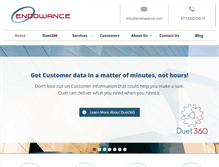 Tablet Screenshot of endowance.com